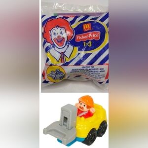 Little People McDonalds Happy Meal Construction Forklift Worker